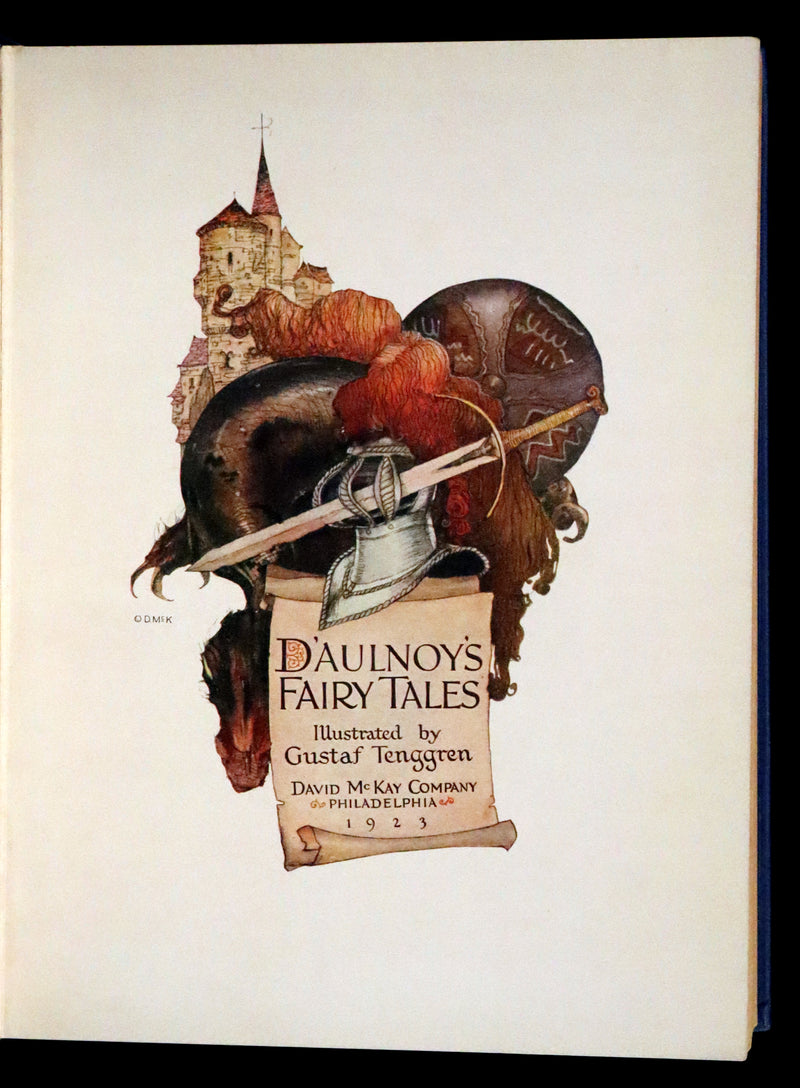 1923 Rare First Edition illustrated by Gustaf Tenggren - D'Aulnoy's Fairy Tales.