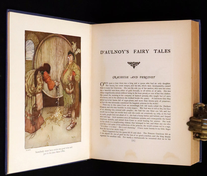 1923 Rare First Edition illustrated by Gustaf Tenggren - D'Aulnoy's Fairy Tales.