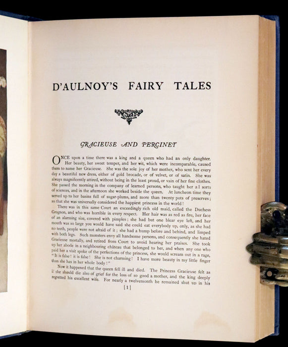 1923 Rare First Edition illustrated by Gustaf Tenggren - D'Aulnoy's Fairy Tales.