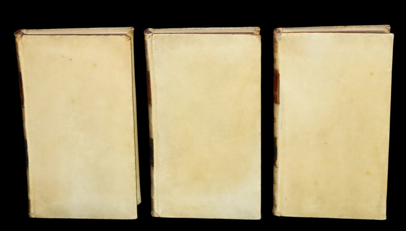 1839 Rare Italian Vellum Book set - La Divina Commedia di Dante Alighieri, The Divine Comedy.