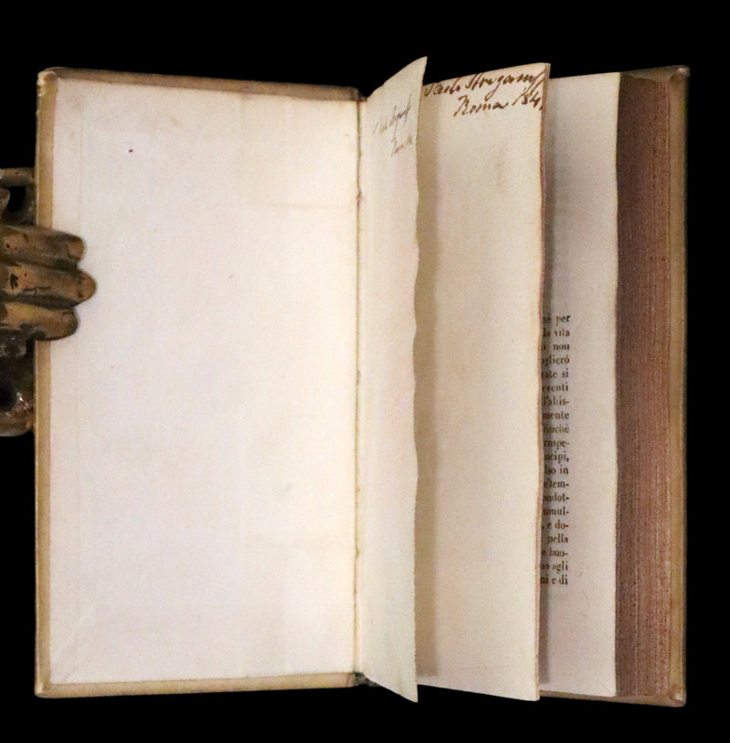 1839 Rare Italian Vellum Book set - La Divina Commedia di Dante Alighieri, The Divine Comedy.