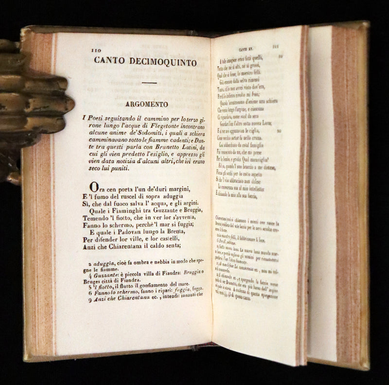 1839 Rare Italian Vellum Book set - La Divina Commedia di Dante Alighieri, The Divine Comedy.