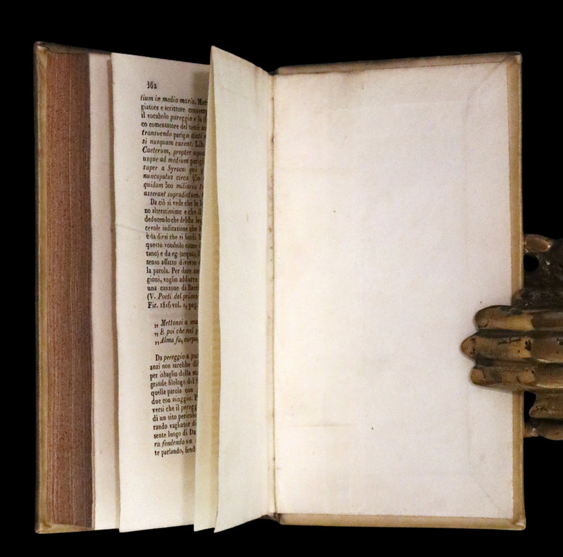 1839 Rare Italian Vellum Book set - La Divina Commedia di Dante Alighieri, The Divine Comedy.