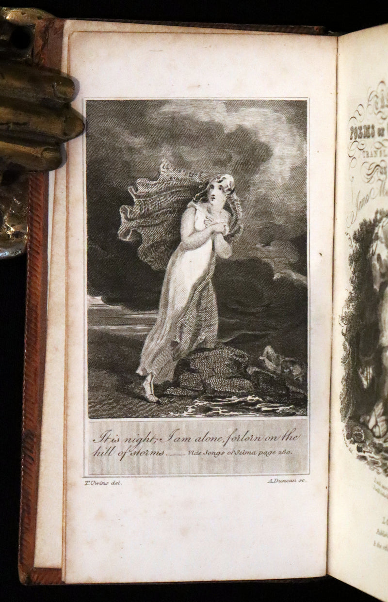 1819 Rare Book - The Scottish Gaelic Poems of Ossian by James Macpherson.