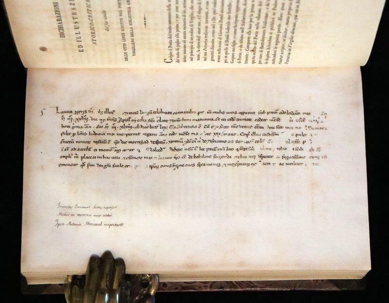 1821 Scarce Italian Book set - Le Rime di Francesco Petrarca, Petrarch's Poems illustrated.