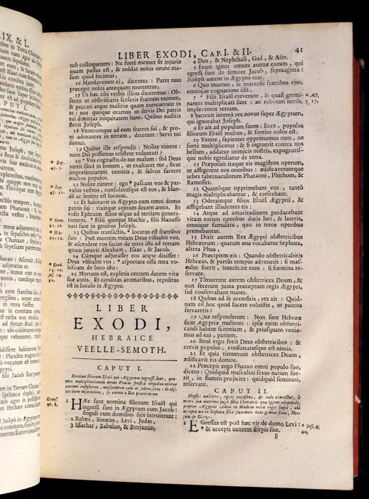 1743 Rare Latin Bible - Biblia Sacra, Holy Bible published in Lyons. Old and New Testament.