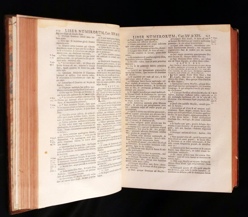 1743 Rare Latin Bible - Biblia Sacra, Holy Bible published in Lyons. Old and New Testament.