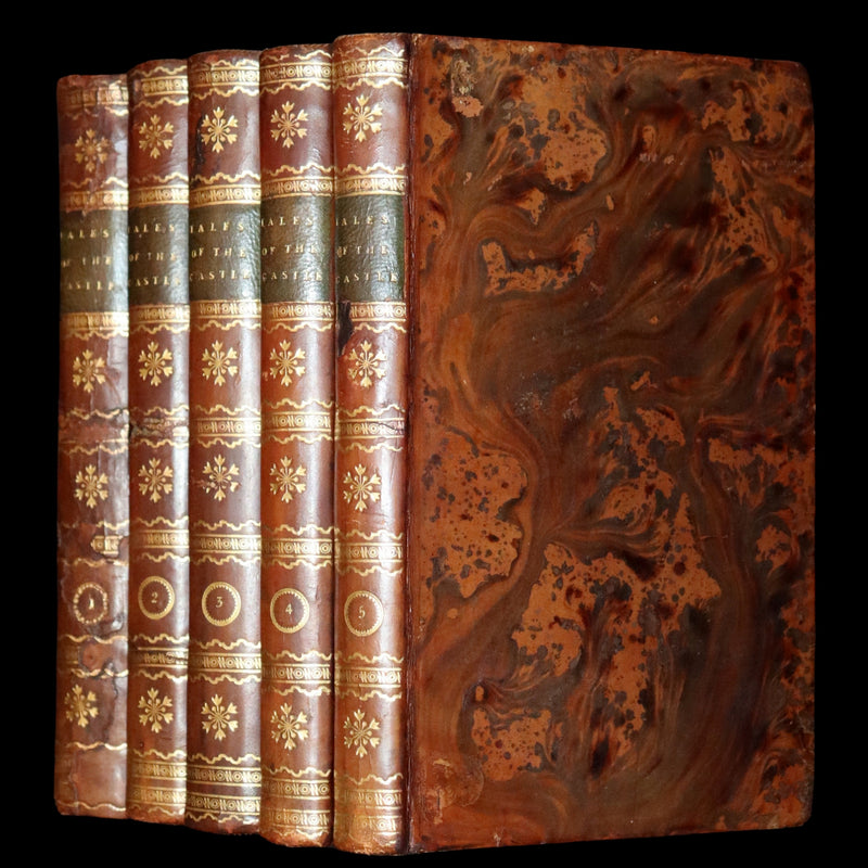 1806 Rare Book Set - Tales of the Castle: or Stories of Instruction and Delight by Madame De Genlis.