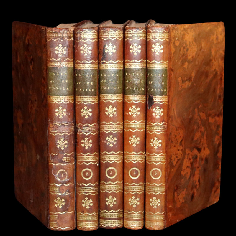 1806 Rare Book Set - Tales of the Castle: or Stories of Instruction and Delight by Madame De Genlis.