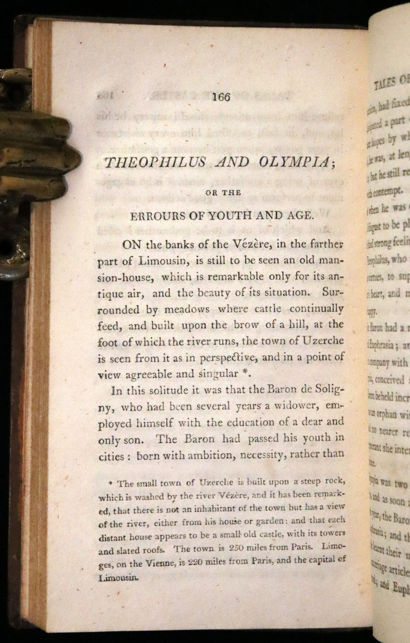 1806 Rare Book Set - Tales of the Castle: or Stories of Instruction and Delight by Madame De Genlis.