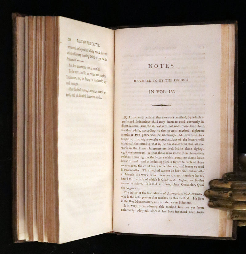 1806 Rare Book Set - Tales of the Castle: or Stories of Instruction and Delight by Madame De Genlis.