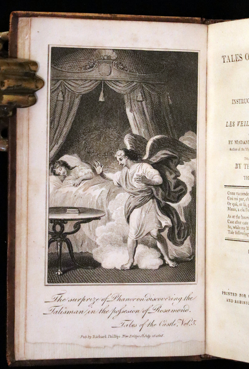 1806 Rare Book Set - Tales of the Castle: or Stories of Instruction and Delight by Madame De Genlis.