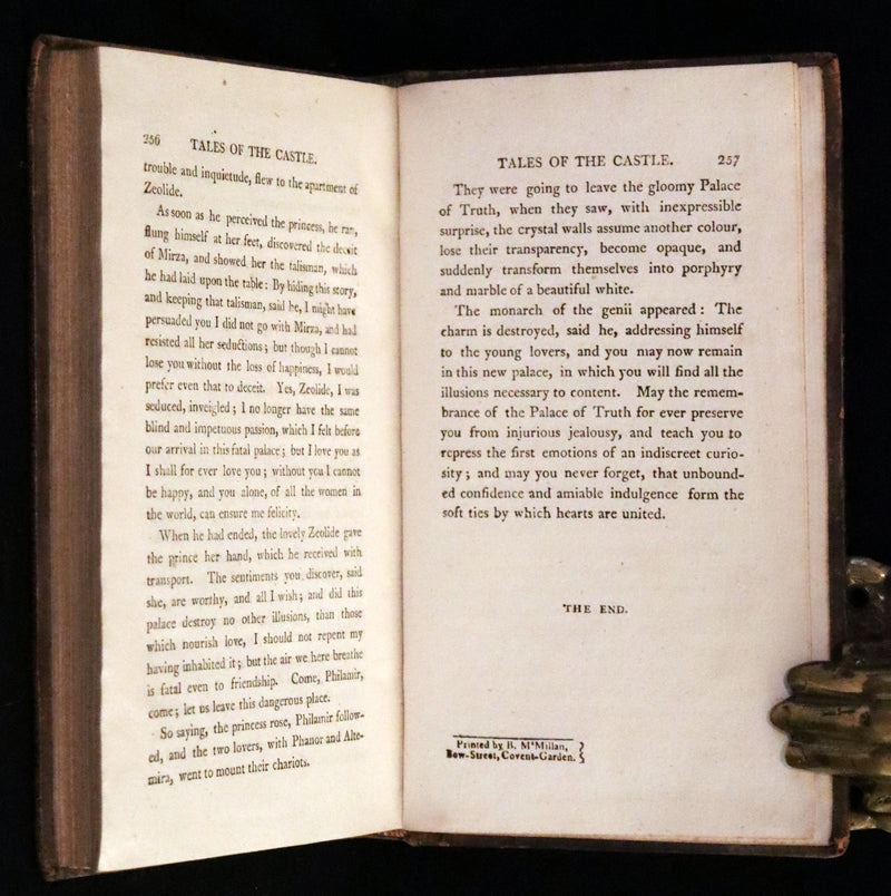 1806 Rare Book Set - Tales of the Castle: or Stories of Instruction and Delight by Madame De Genlis.