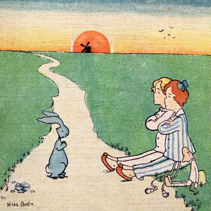 1905 Scarce First Edition - Little Blue Rabbit and his Adventures by Cyril F. Austin, Illustrated by Hilda Austin.