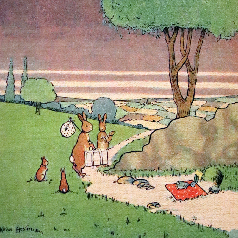 1905 Scarce First Edition - Little Blue Rabbit and his Adventures by Cyril F. Austin, Illustrated by Hilda Austin.