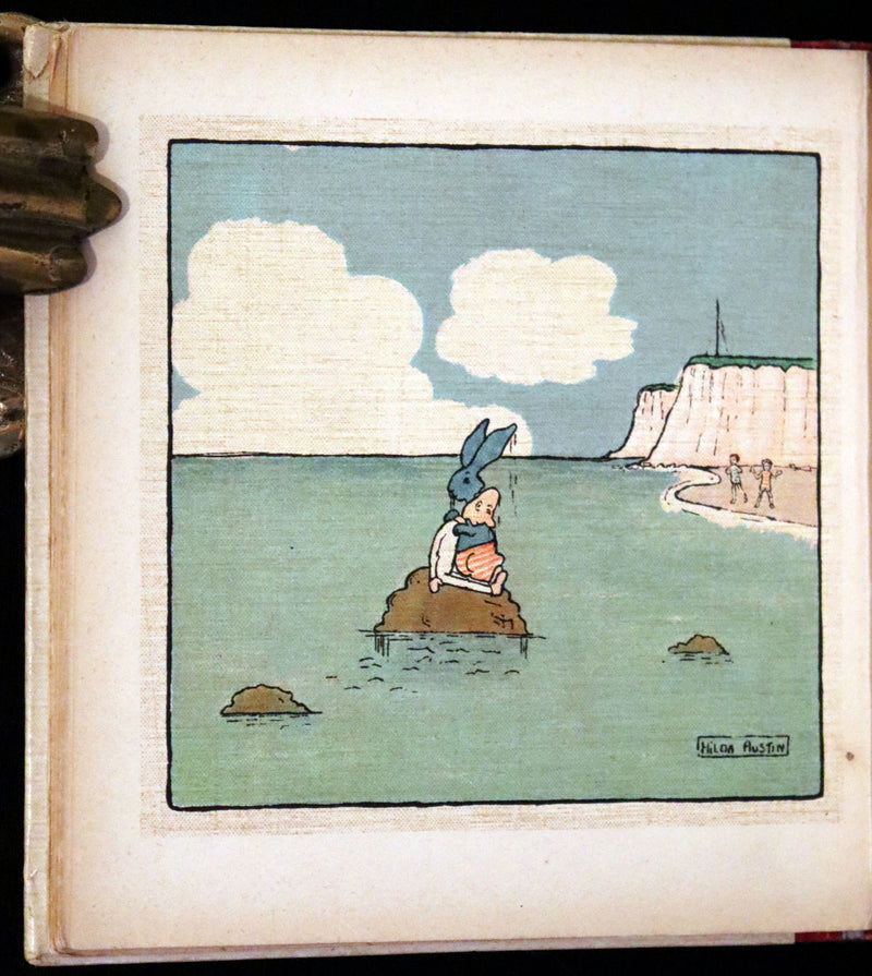 1905 Scarce First Edition - Little Blue Rabbit and his Adventures by Cyril F. Austin, Illustrated by Hilda Austin.