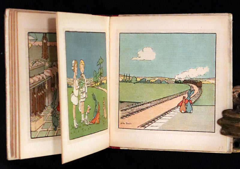 1905 Scarce First Edition - Little Blue Rabbit and his Adventures by Cyril F. Austin, Illustrated by Hilda Austin.