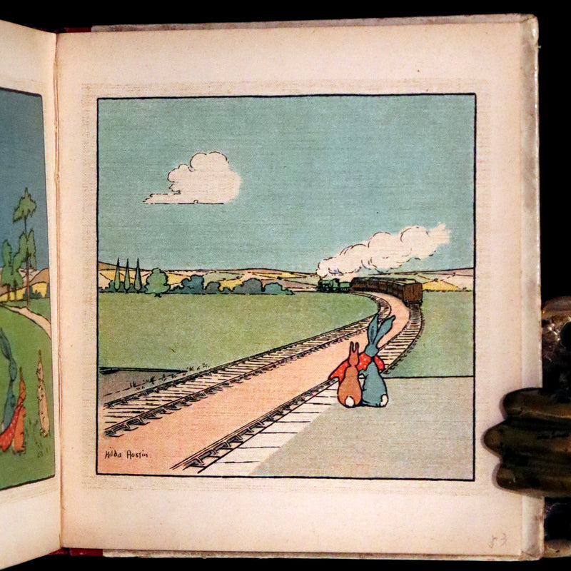 1905 Scarce First Edition - Little Blue Rabbit and his Adventures by Cyril F. Austin, Illustrated by Hilda Austin.