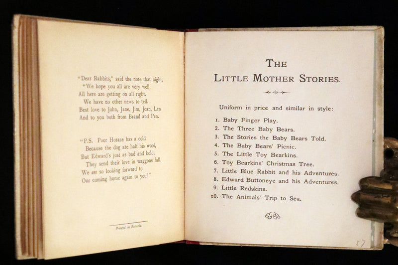 1905 Scarce First Edition - Little Blue Rabbit and his Adventures by Cyril F. Austin, Illustrated by Hilda Austin.