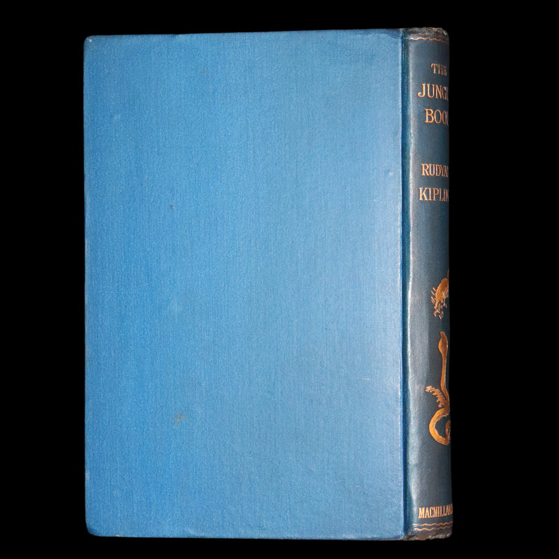 1895 Rare Book - The Jungle Book by Rudyard Kipling, illustrated by  J. L. Kipling, W. H. Drake, and P. Frenzeny.