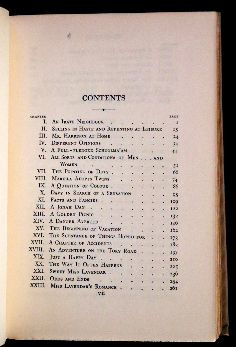1909 Rare First Edition, Early Printing - Anne of Avonlea Lucy Maud Montgomery.