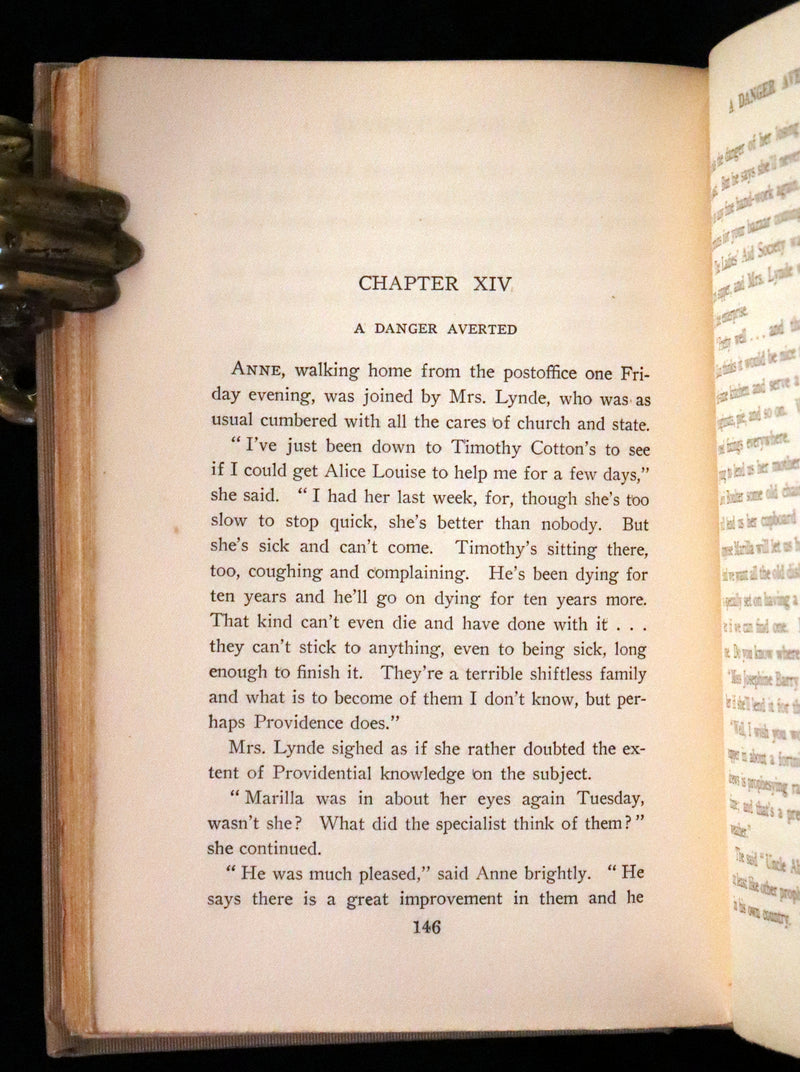 1909 Rare First Edition, Early Printing - Anne of Avonlea Lucy Maud Montgomery.