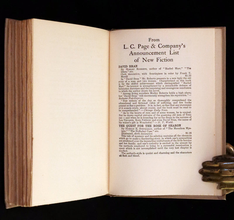 1909 Rare First Edition, Early Printing - Anne of Avonlea Lucy Maud Montgomery.