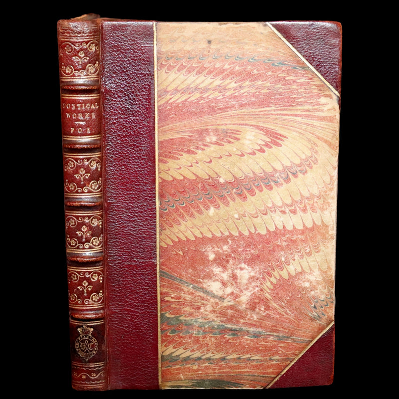 1853 Scarce First UK Edition - The Poetical Works of Edgar Allan Poe, illustrated.