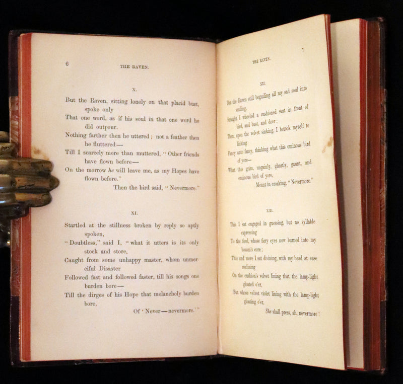 1853 Scarce First UK Edition - The Poetical Works of Edgar Allan Poe, illustrated.