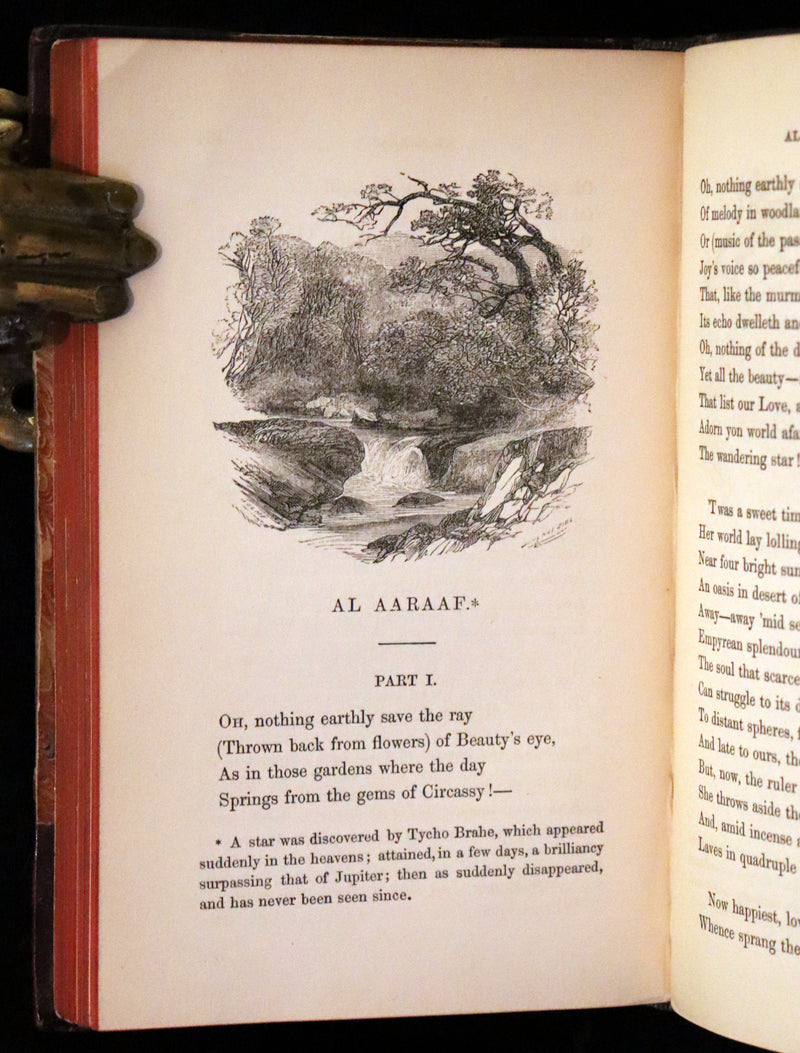 1853 Scarce First UK Edition - The Poetical Works of Edgar Allan Poe, illustrated.