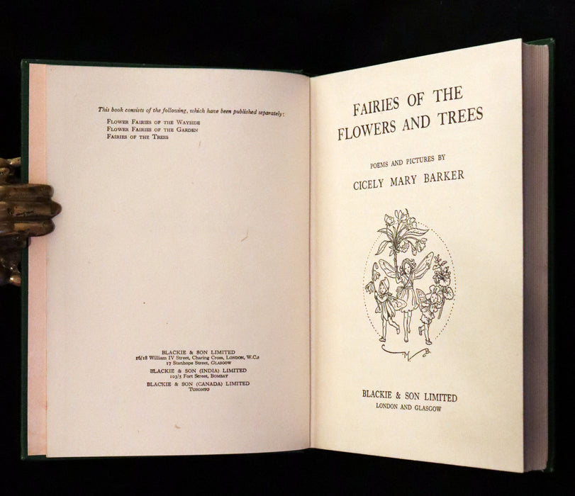 1950 Rare First Edition - Fairies of the Flowers and Trees by Cicely Mary Barker.