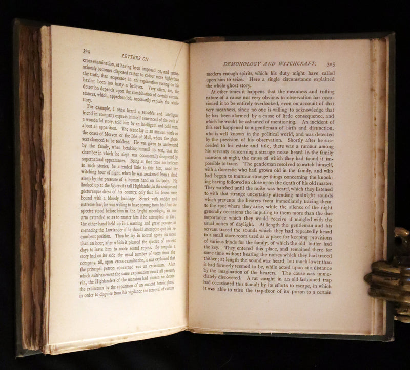 1885 Rare Book - Demonology and Witchcraft, Witches and Fairies by Sir Walter Scott.