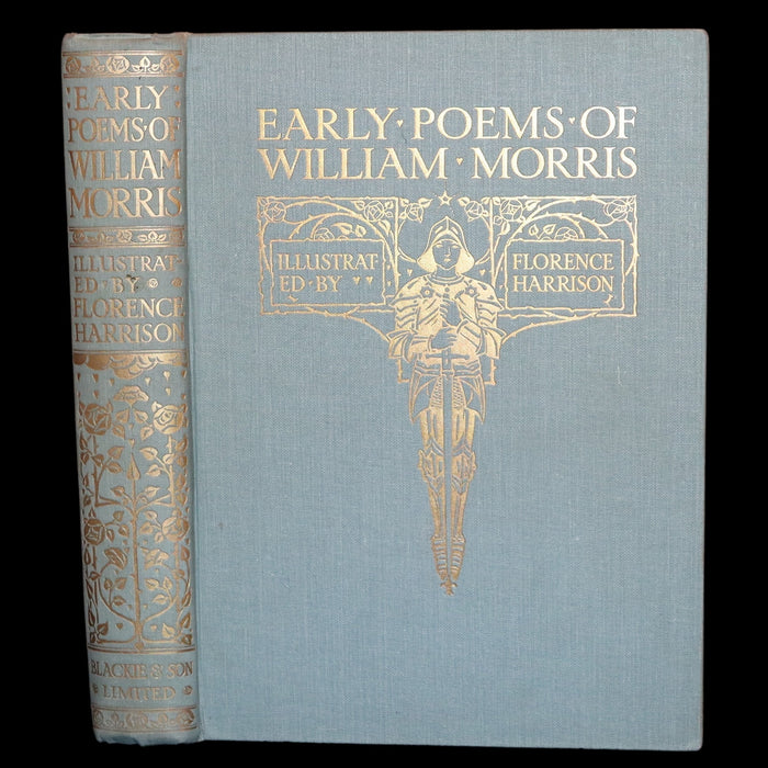 1914 Rare First Edition - Early Poems of William Morris Illustrated by Pre-Raphaelite Florence Harrison.