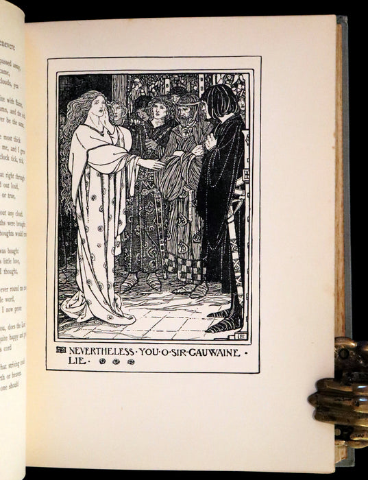 1914 Rare First Edition - Early Poems of William Morris Illustrated by Pre-Raphaelite Florence Harrison.