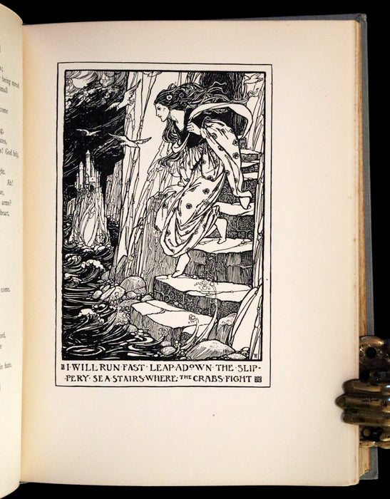 1914 Rare First Edition - Early Poems of William Morris Illustrated by Pre-Raphaelite Florence Harrison.