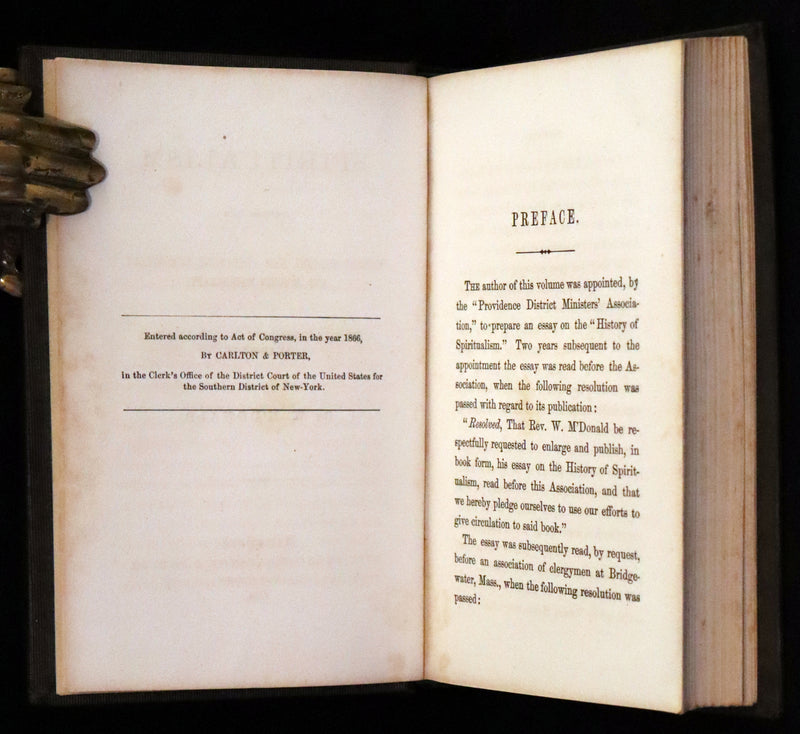 1866 Scarce First Edition - Spiritualism Identical with Ancient Sorcery, New Testament Demonology, and Modern Witchcraft.