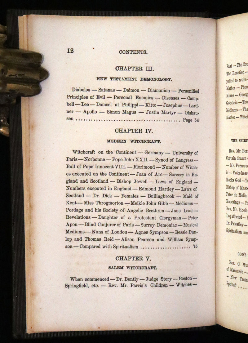 1866 Scarce First Edition - Spiritualism Identical with Ancient Sorcery, New Testament Demonology, and Modern Witchcraft.