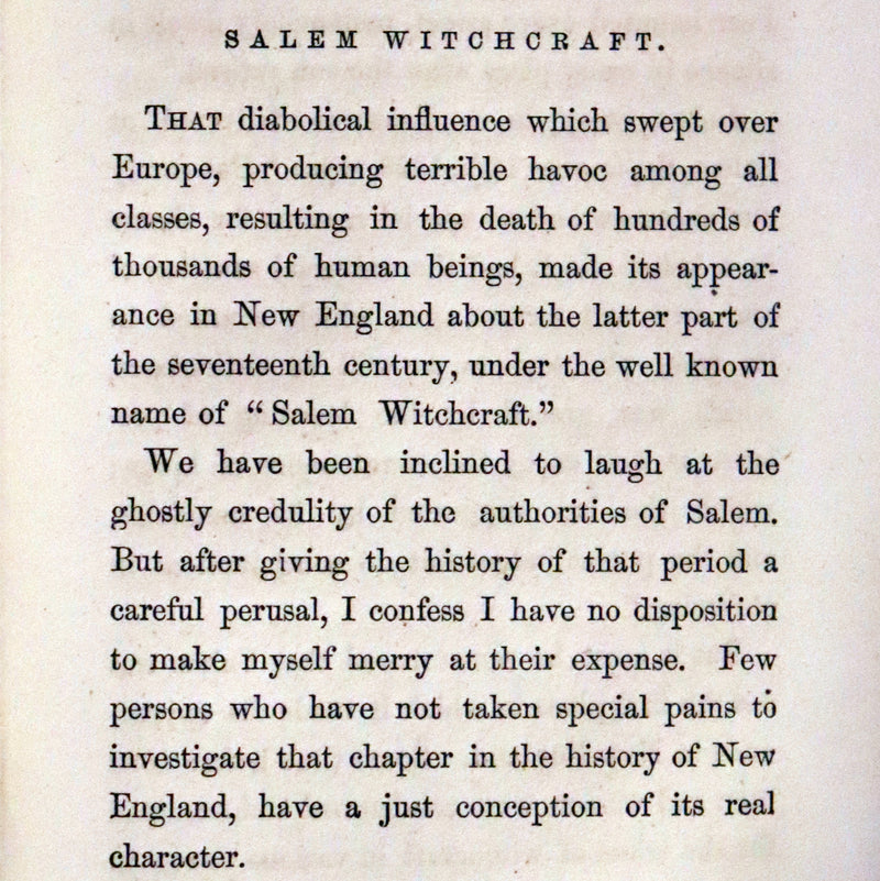 1866 Scarce First Edition - Spiritualism Identical with Ancient Sorcery, New Testament Demonology, and Modern Witchcraft.