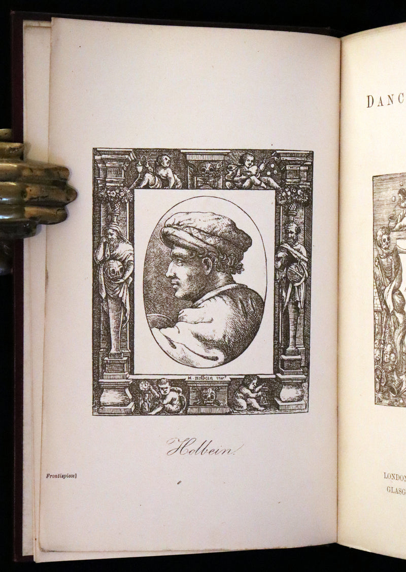 1887 Rare Book -The Dance of Death, Danse Macabre by Hans Holbein, illustrated.