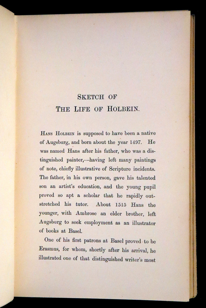 1887 Rare Book -The Dance of Death, Danse Macabre by Hans Holbein, illustrated.