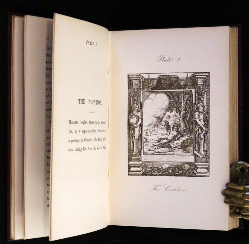 1887 Rare Book -The Dance of Death, Danse Macabre by Hans Holbein, illustrated.