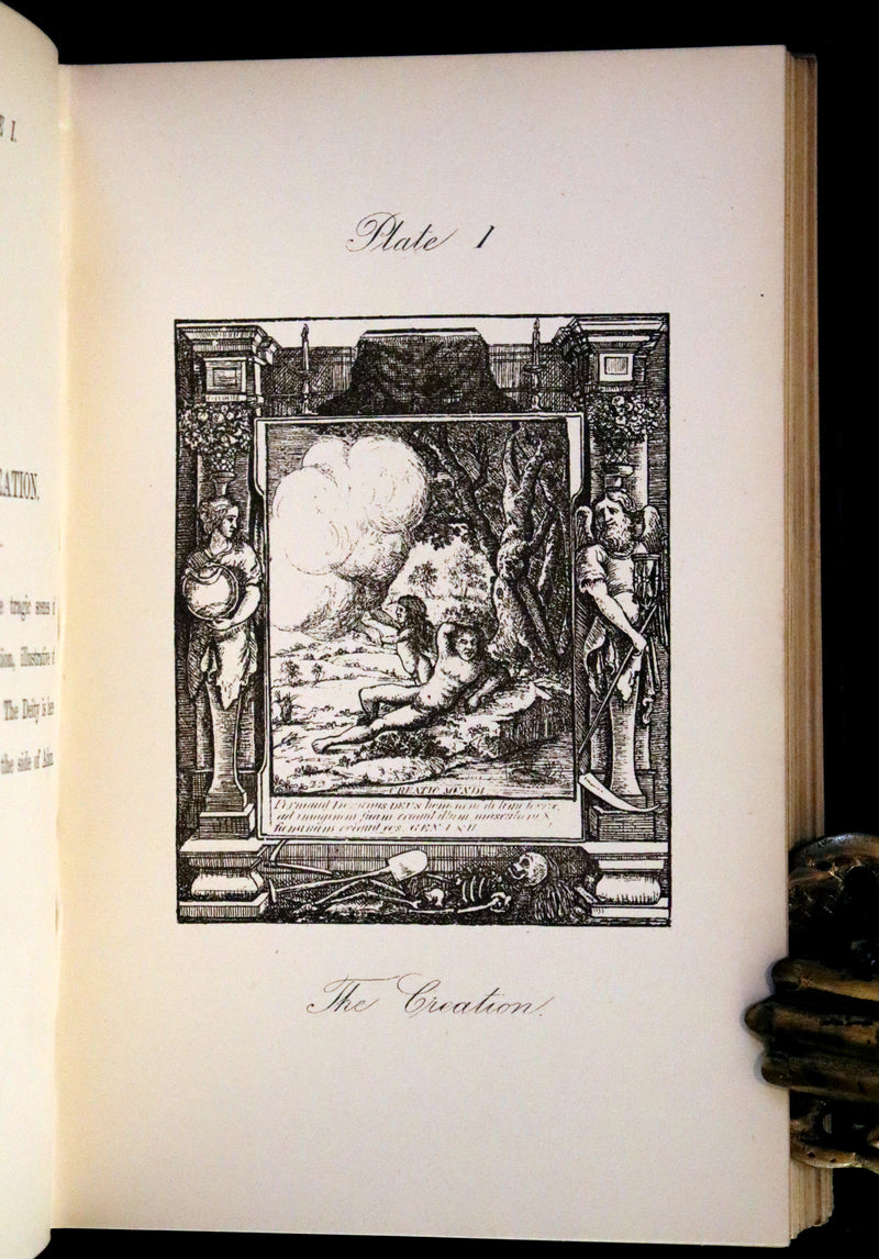 1887 Rare Book -The Dance of Death, Danse Macabre by Hans Holbein, illustrated.