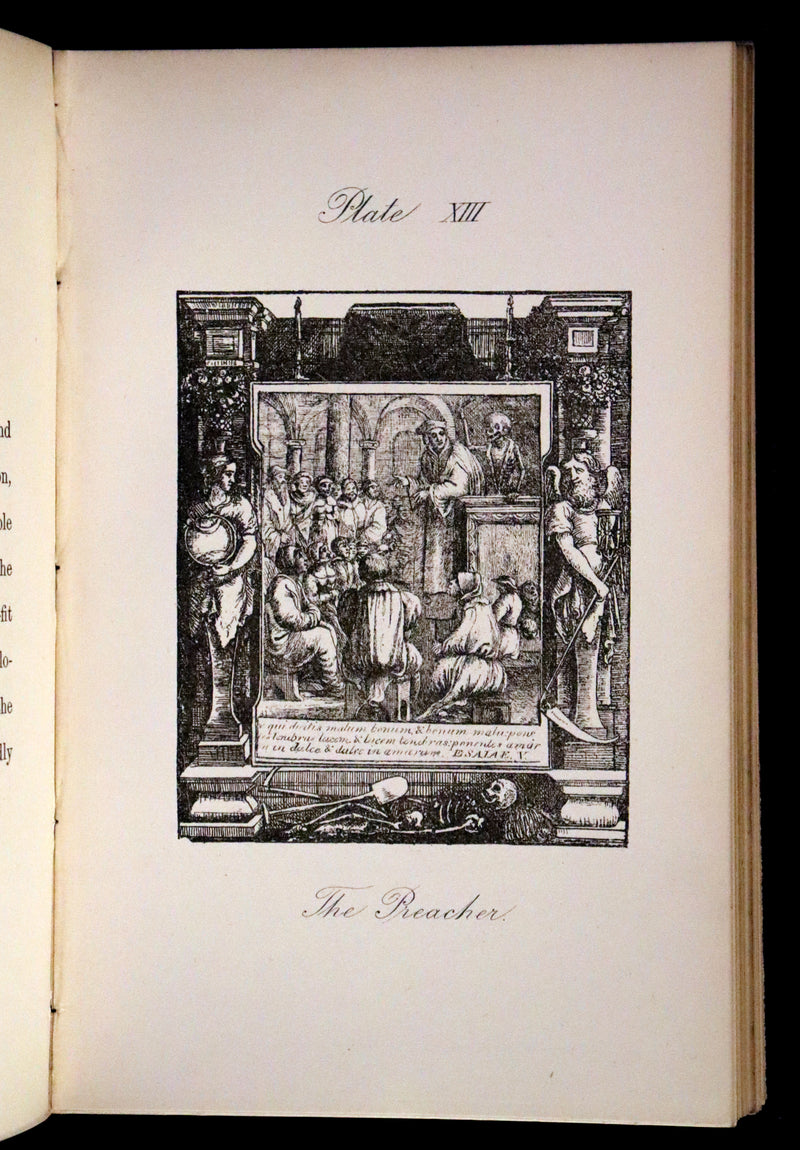 1887 Rare Book -The Dance of Death, Danse Macabre by Hans Holbein, illustrated.