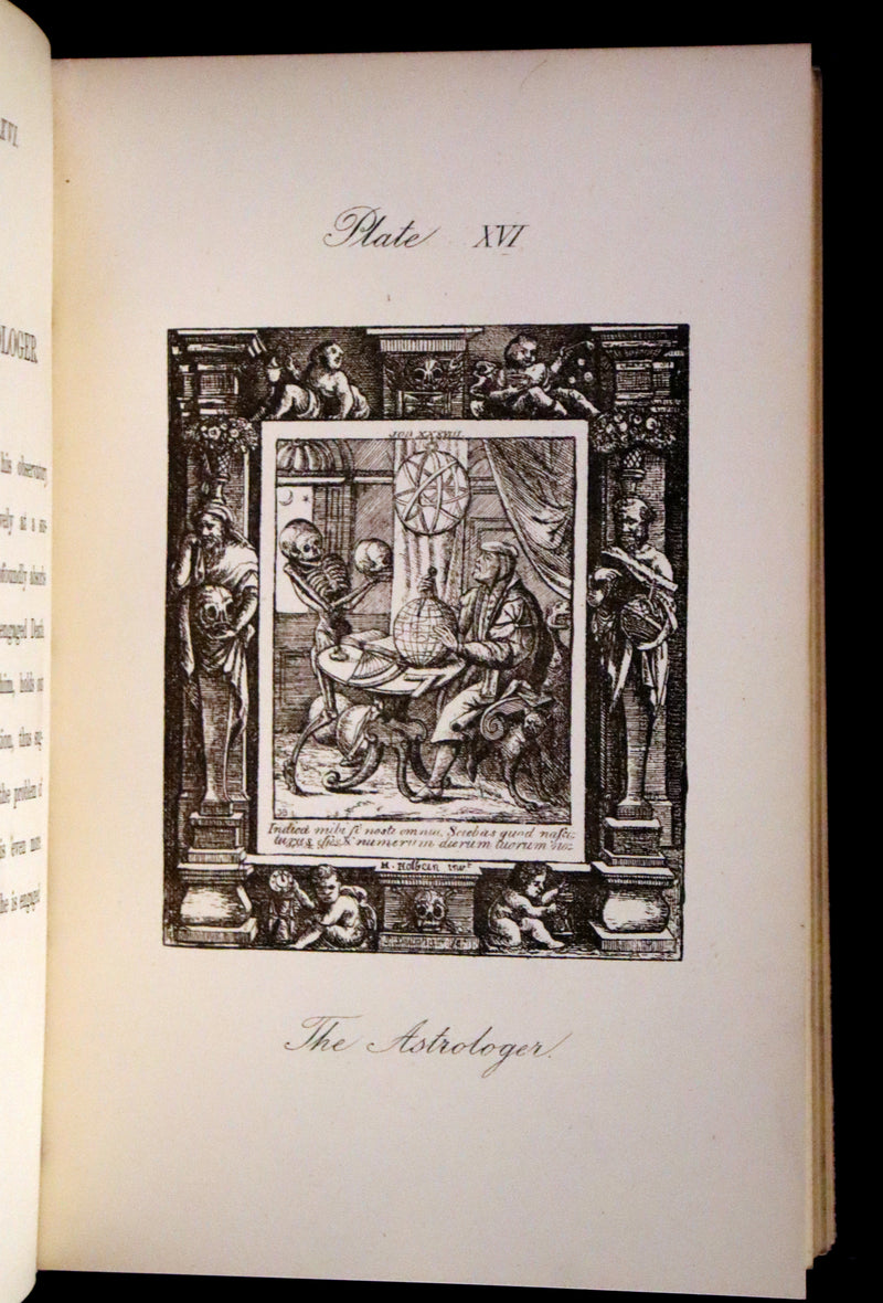 1887 Rare Book -The Dance of Death, Danse Macabre by Hans Holbein, illustrated.