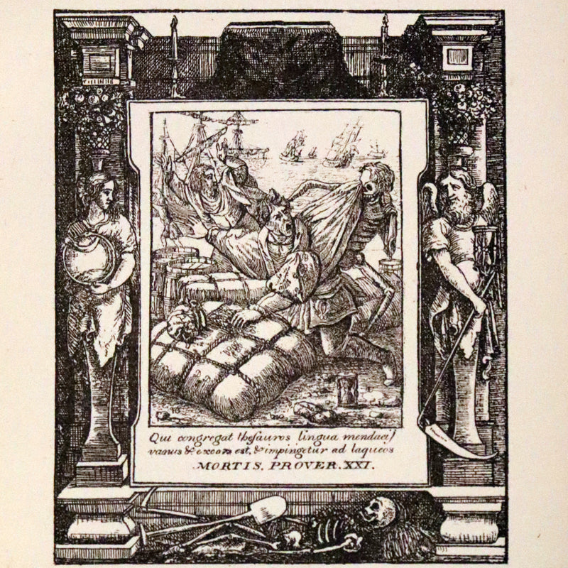1887 Rare Book -The Dance of Death, Danse Macabre by Hans Holbein, illustrated.
