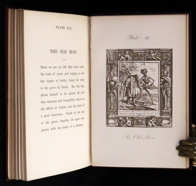 1887 Rare Book -The Dance of Death, Danse Macabre by Hans Holbein, illustrated.