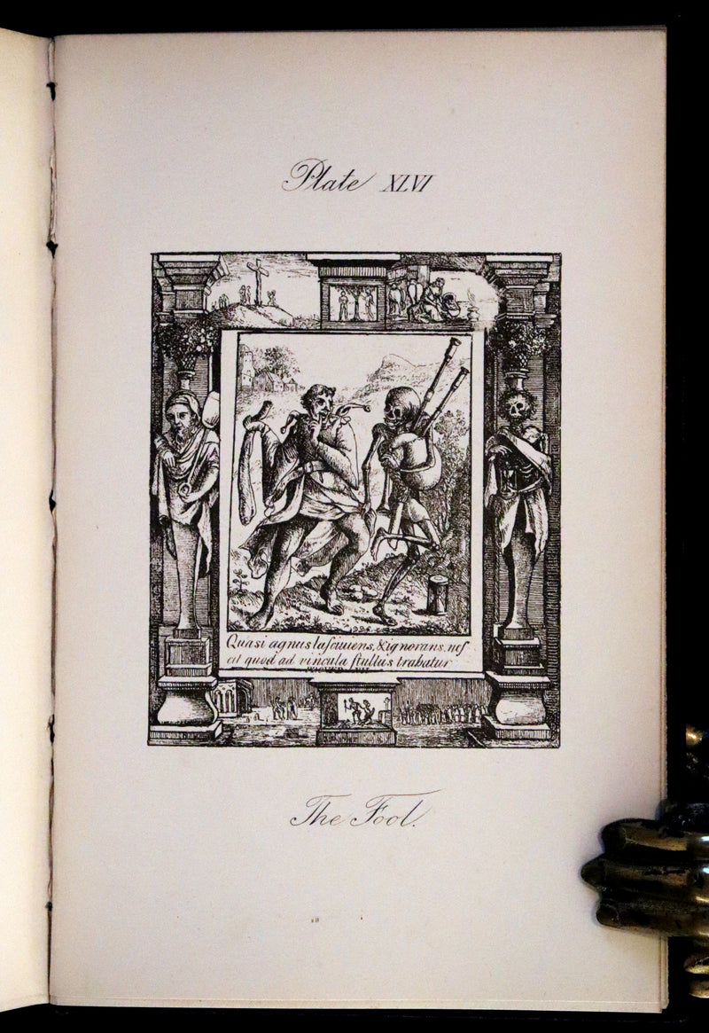 1887 Rare Book -The Dance of Death, Danse Macabre by Hans Holbein, illustrated.