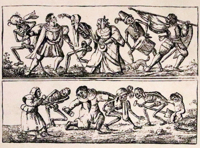 1887 Rare Book -The Dance of Death, Danse Macabre by Hans Holbein, illustrated.