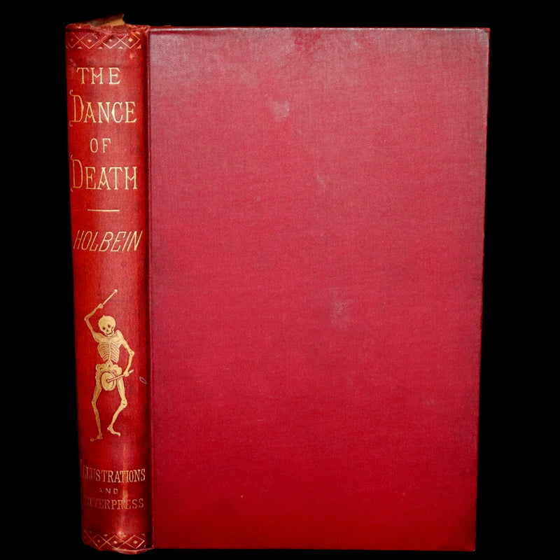 1887 Rare Book -The Dance of Death, Danse Macabre by Hans Holbein, illustrated.