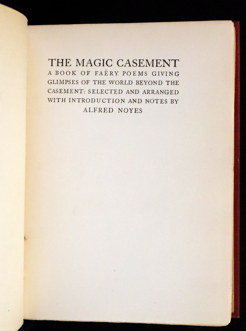 1908 Rare First Edition - The Magic Casement. An Anthology of Fairy Poetry.
